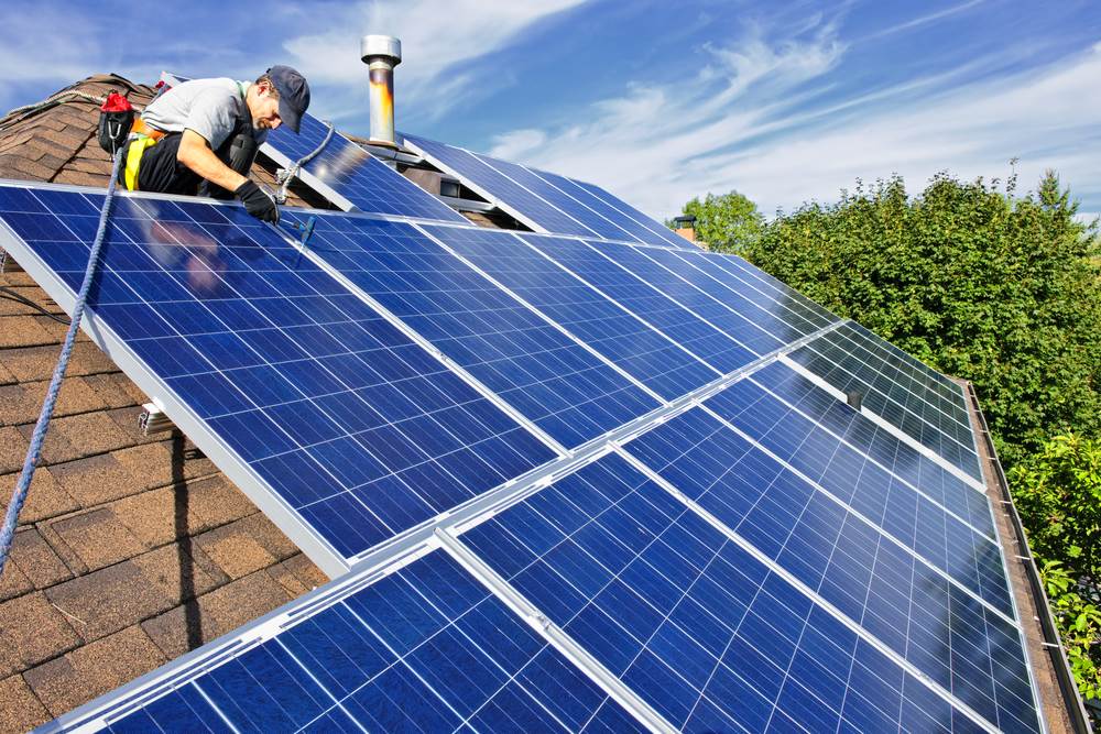 Solar panels use photovoltaic cells to convert sunlight into direct current (DC) electricity. This electricity is then passed through an inverter, which converts it into alternating current (AC) electricity that can be used to power homes and businesses.